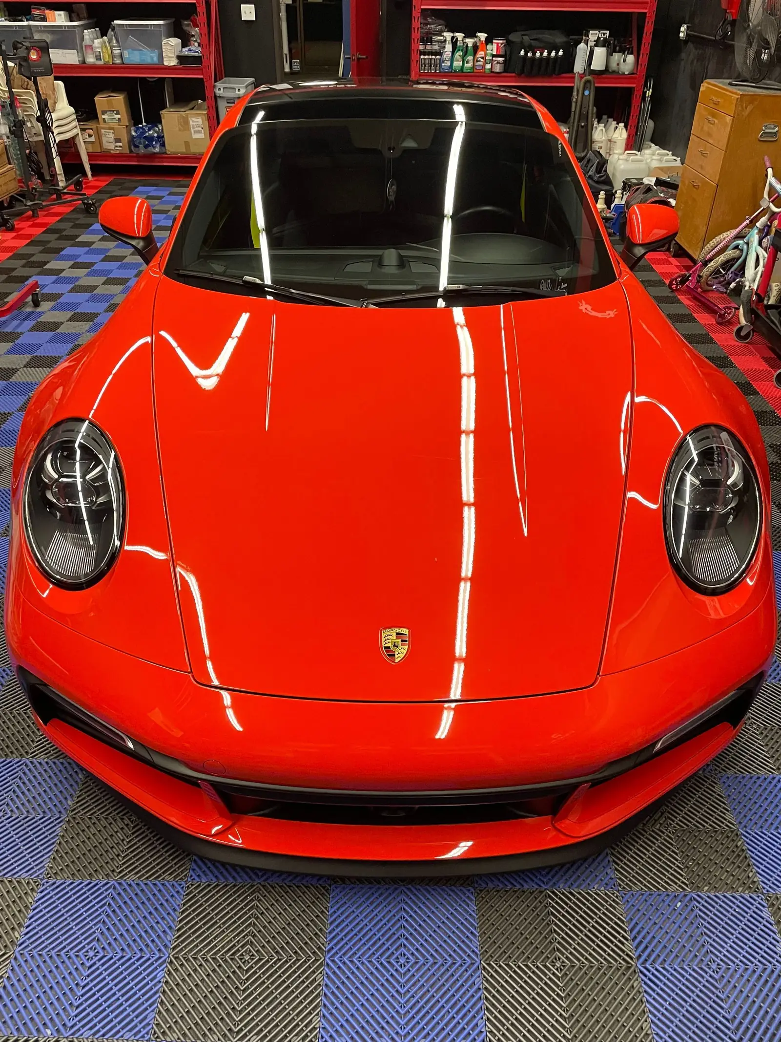 Finished vehicle after ceramic coating application