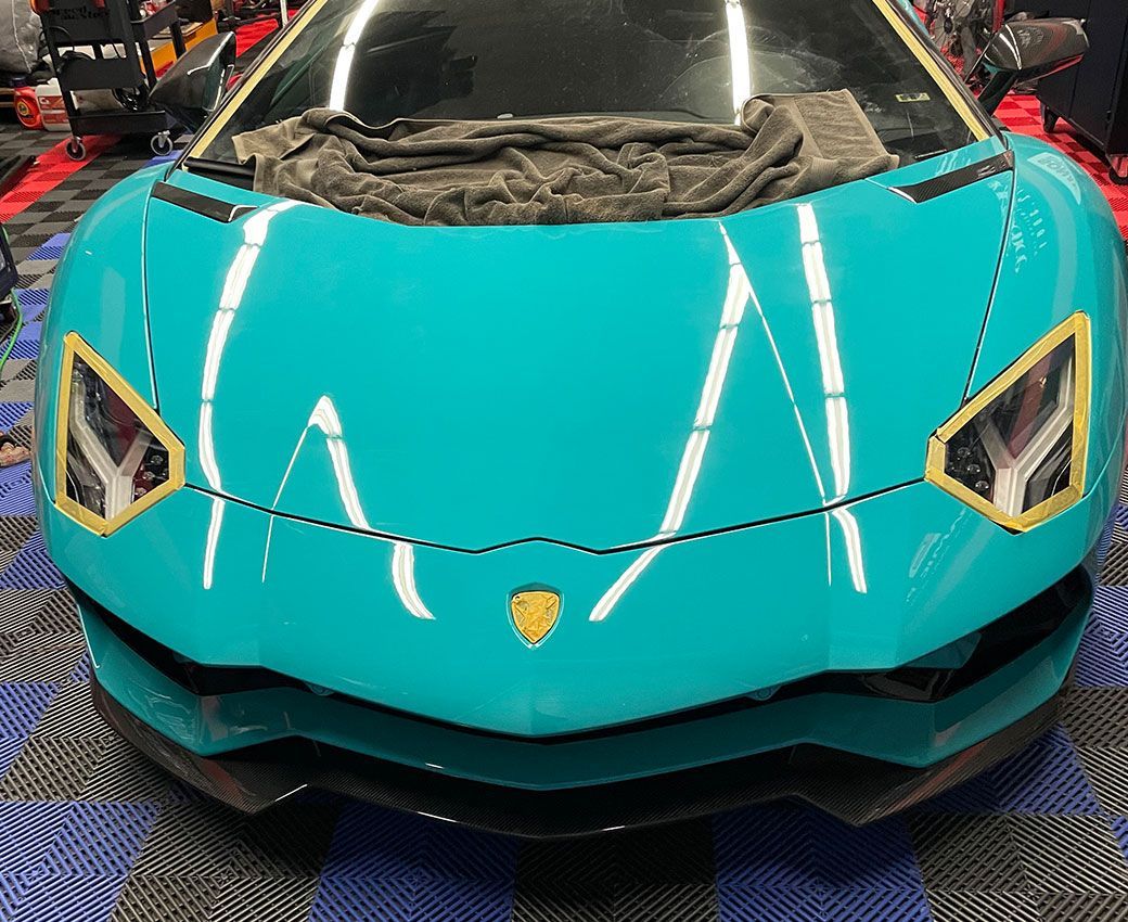 Machine polishing during paint correction